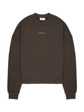 Mens YoungLA 561 Super Size Crewneck Oversized Sweater - Brown Wash Size Large 